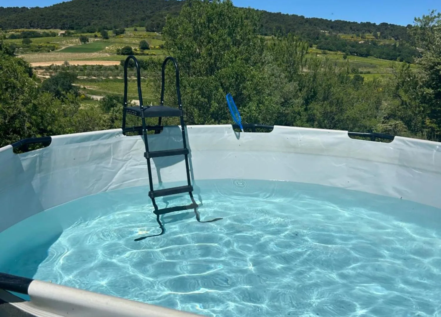 Maison Drome Provencale Avec Vue Acces Pmr Et Piscine Hors Sol Vinsobres Villa